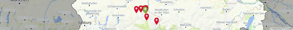 Map view for Pharmacy emergency services nearby Steyr  (Land) (Oberösterreich)